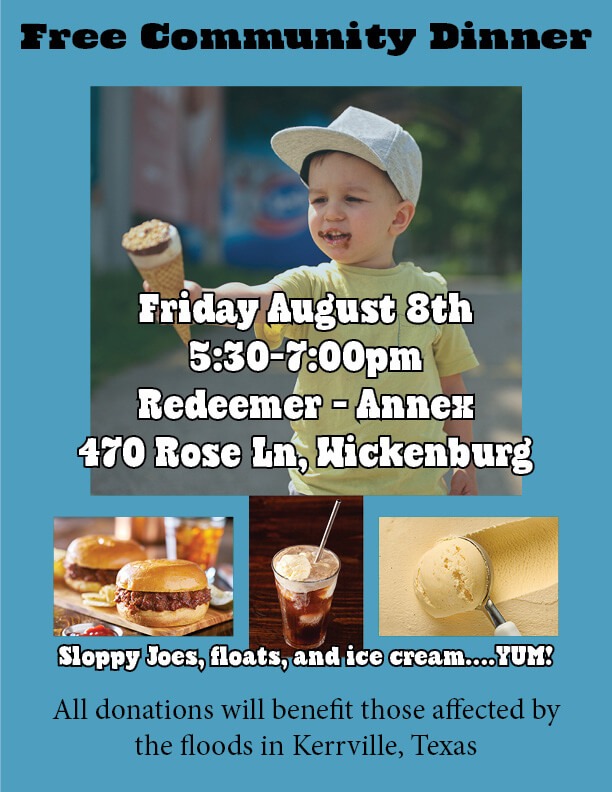 Wickenburg Redeemer Lutheran Church Ice Cream Social 2025