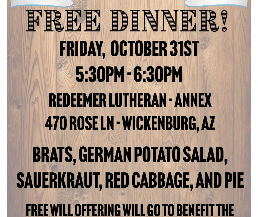 Wickenburg Redeemer Lutheran Church Oktoberfest 2025
