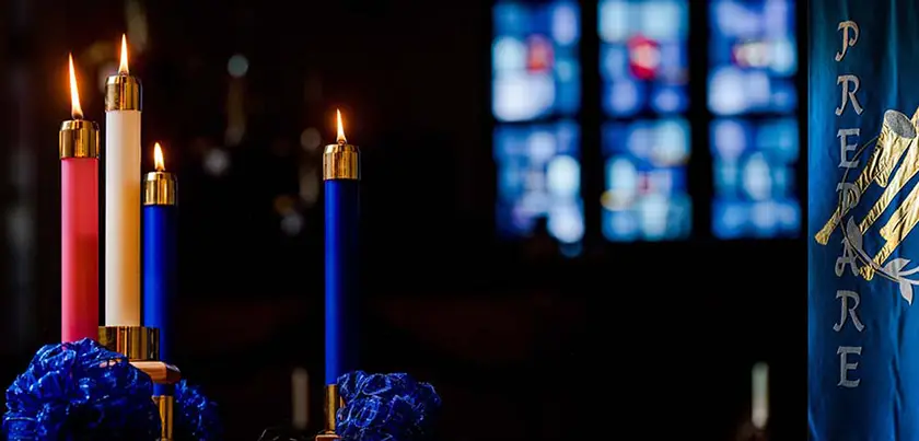 Redeemer Lutheran advent-candles
