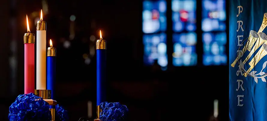 Redeemer Lutheran advent-candles