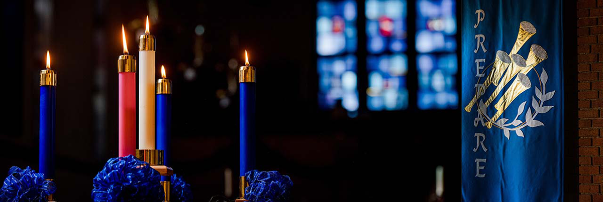 Redeemer Lutheran advent-candles